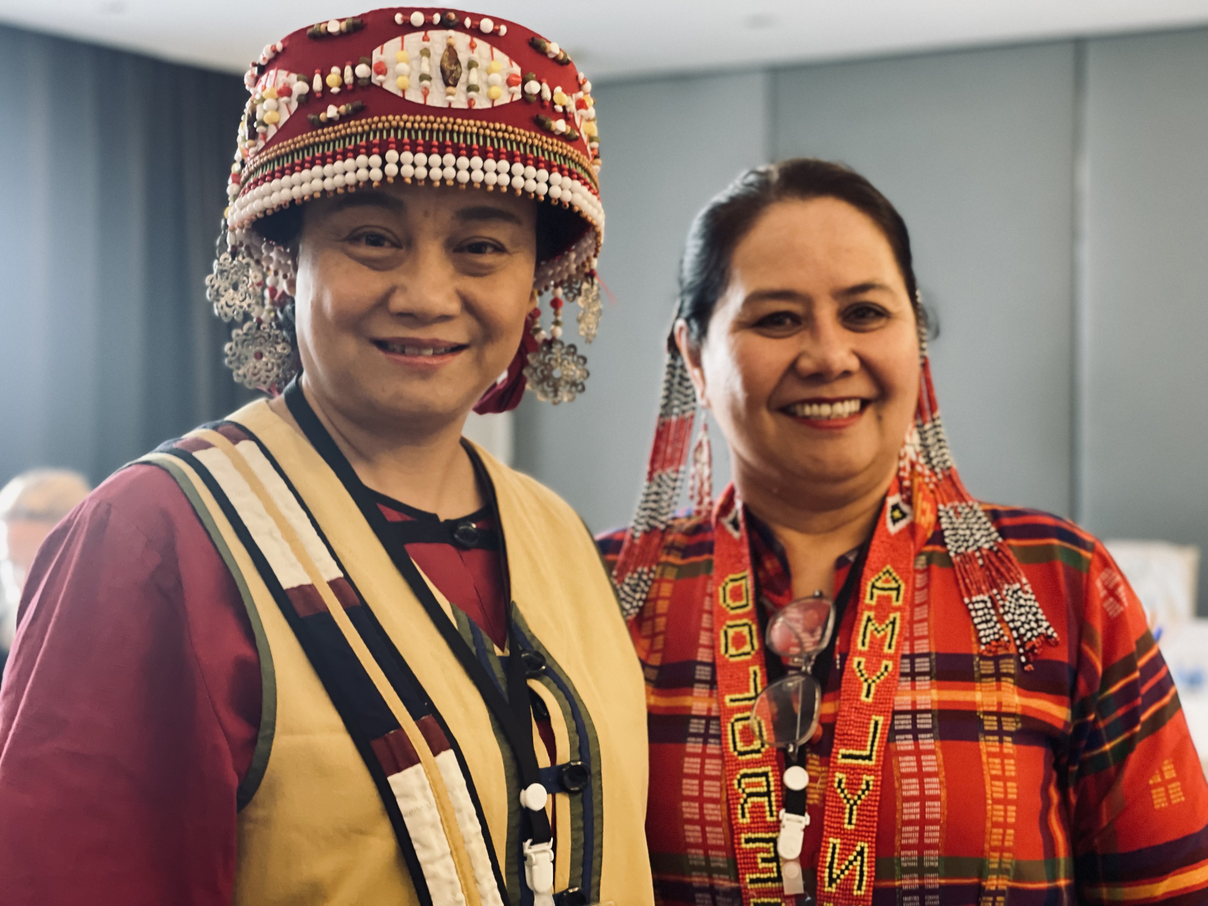 Advocates for Indigenous Peoples following a panel discussion entitled ‘The Vanguards of Change and Opportunities for Indigenous Youth and Women’, organized by International IDEA and the Asia Centre in Bangkok, Thailand, August 2024. Credit: International IDEA/ Leena Rikkilä Tamang